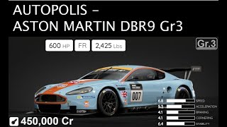 GTSV Autopolis  Aston DBR9 Gr3 tune 1434 [upl. by Haropizt299]