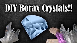 How to make crystals at home with borax  make any shape and size you want DIY crystals [upl. by Alleacim]