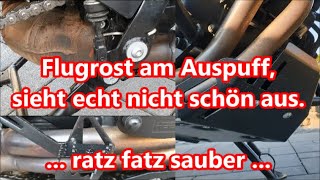 Rost am Edelstahlauspuff vom Motorrad entfernen aus der Serie quotSchrauben mit Rolfquot [upl. by Namia]