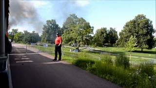 Eine Fahrt mit der Parkeisenbahn durch den Höhenpark auf dem Stuttgarter Killesberg [upl. by Rellia]