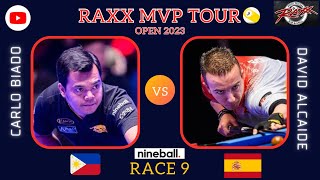 Carlo Biado VS David Alcaide  Last 6  Winner side Raxx MVP TOUR [upl. by Nyltiak354]