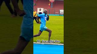 90 Year Old Man Sprinting 🥸 dailyinspiration keepgoing trackandfield athletics skills [upl. by Allenrad]