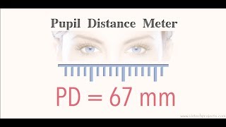 How To Measure PD pupillary distance accurately Pupil Distance Meter on iOS [upl. by Vigor]