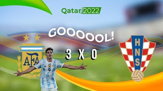 GOL DA ARGENTINA GOL DE ÁLVAREZ [upl. by Nrojb]