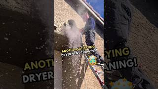 Dryer vent duct cleaning dryerventcleaning cleaningservices firesafety satisfyingcleans [upl. by Buffo]