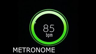 85 BPM Beats Per Minute Metronome Click Track HiQ [upl. by Gillette]