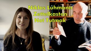 Not Tutmak Luhmann ve Zettelkasten Metodu [upl. by Ylac]