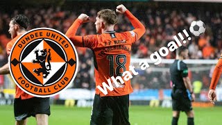 one GOAL sends united to TOP of THE LEAGUE Dundee United v Ayr United vlog [upl. by Laeira]