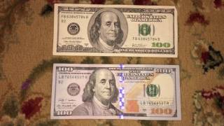 100 Dollar Bill Color New Vs Old [upl. by Evannia835]