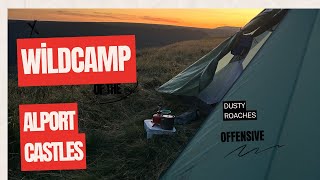 Wild camp at Peak District Alport castles in the Durston XMid 1P solid [upl. by Napoleon]