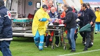 Piermario Morosini Morte in Campo Video Tragico [upl. by Atenik768]