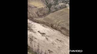 Chilcotin River Fully Breached  Aerial View [upl. by Lleryt]