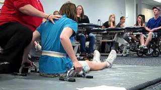 Preambulation exercises for paraplegics [upl. by Augustin789]