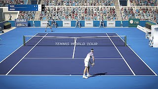 Tennis World Tour 2  Dominic Thiem vs Alexander Zverev  104  PS4 Gameplay [upl. by Schreibe]