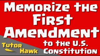 Memorize The First Amendment to the US Constitution [upl. by Arimak481]