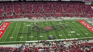 The Ohio State Marching Band Oct 18 halftime show Classic Rock [upl. by Meletius]