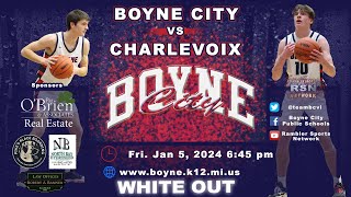 RSN Presents Boyne City vs Charlevoix Boys Basketball 1524 [upl. by Annaiel]