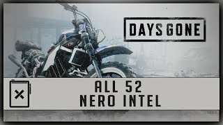 Days Gone  All 52 Nero Intel [upl. by Cele559]