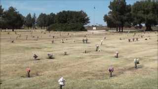 Tour of Muleshoe Memorial Park Cemetery [upl. by Zobkiw41]