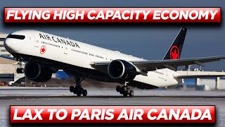 AIR CANADA Economy Class LAX to Paris squashed in a plane on their high capacity economy routes [upl. by Petrie96]