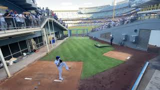 Max Scherzer Bullpen Dodgers Debut Dodgers Stadium August 4 2021 WWWBULLPENVIDEOSCOM [upl. by Bonne4]