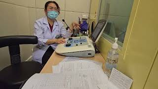 วิธีทำaudiometry amptympanometry [upl. by Notsle]