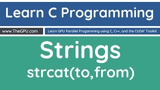 Learn C Programming  Append Strings with strcat [upl. by Avek]