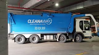 Cleanaway Dennis Eagle front loader emptying bin at Charlestown coles [upl. by Hecht]