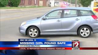 Toddler found safe by reporter after Amber Alert [upl. by Jezabella]