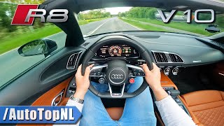 2021 Audi R8 V10 Spyder LOUD POV by AutoTopNL [upl. by Tutankhamen]