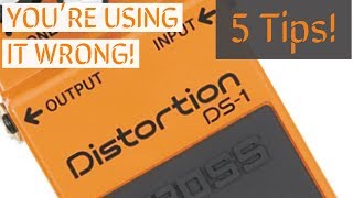 Youre using it wrong 5 Tips on the Boss DS1 Distortion Pedal [upl. by Eppillihp]