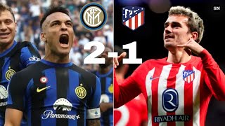 Inter Milan vs Atletico Madrid 21  UCL All Goals amp Highlights  2024 [upl. by Oiromed781]