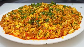 Rich Healthy And Tasty Paneer Bhurji पनीर भुर्जी रेस्टोरेंट स्टाइल Paneer Bhurji Gravy Chef Ashok [upl. by Jelena]