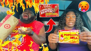 I GAVE MY HUSBAND THE WORLDS HOTTEST POPCORN [upl. by Etteloc]