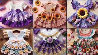 Beautiful Baby girl Outfits Baby Girl Frock Patterns Crochet baby dress Tutorials 2024 [upl. by Onilecram]