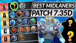 NEW MID LANE TIER LIST Patch 735D  Best Position 2 Heroes RANKED  Dota 2 Guide [upl. by Bertold]