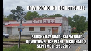 Driving around Bennettsville  2019  Salem Road to the Ice Plant [upl. by Leacock]