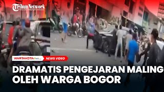 Aksi Heroik Warga di Bogor Kejar Komplotan Maling [upl. by Edva]