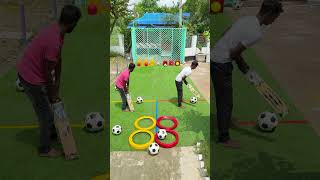 cricket meets football in this epic balloon pop challenge  🏏⚽️ 🎈 [upl. by Frodi]