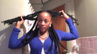 Easy dreadlock styles protective style [upl. by Popelka]