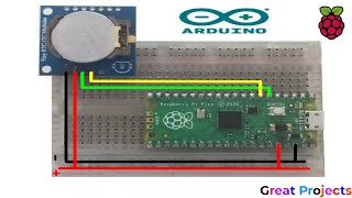 Raspberry Pi Pico DS1307 Arduino IDE [upl. by Benil890]