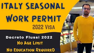 ITALY WORK PERMIT 2024  DECRETO FLUSSI Italy Work Permit 2024  Italy 9 Month Work Permit Open [upl. by Cruz]