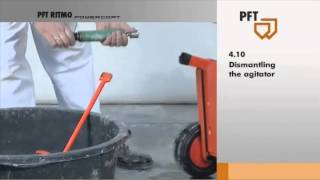 5 PFT mixing pump RITMO powercoat  Cleaning [upl. by Ajiat]