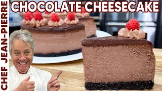 How To Make a Dark Chocolate Kahlua Cheesecake Thanksgiving Recipe  Chef JeanPierre [upl. by Netsriik]