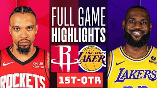 Los Angeles Lakers vs Houston Rockets HIGHLIGHTS 1stQTR HD  2024 NBA season  1292024 [upl. by Neelahs]