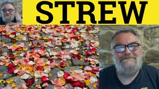 🔵 Strew Meaning  Strewn Examples  Strew Defined  GRE Vocabulary [upl. by Bortz]