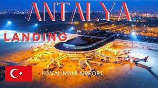 Antalya Havalimani Airport Beautiful Landing amp Takeoff  Terminal 2 Walking Tour  iPhone 15 Pro Max [upl. by Nimsay]