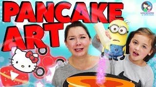 Pancake Art Challenge  Minions amp Fidget Spinner backen Geschichten und Spielzeug [upl. by Aipmylo61]