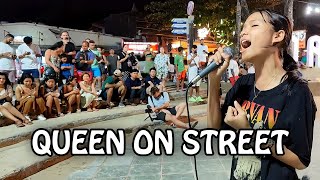 14 yo Queen On Street LIVE concert  Patong [upl. by Nylacaj]