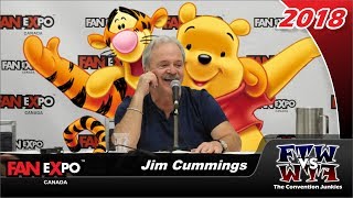 Disney Legend Jim Cummings Winnie the Pooh Fan Expo Canada 2018 Full Panel [upl. by Haman]